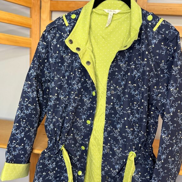 Matilda Jane Navy Floral Rain Jacket | Women’s Small - Picture 3 of 7